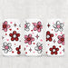 Libbey Can Wrap 16oz - UV DTF Ink Transfers | Valentines Flowers | from The Glitter Guy