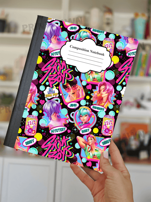 Notebook Wraps - Pop Boys | from The Glitter Guy