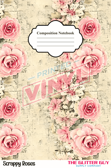 Notebook Wraps - Scrappy Roses | from The Glitter Guy