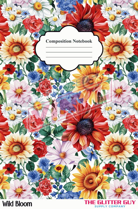Notebook Wraps - Wild Bloom | from The Glitter Guy