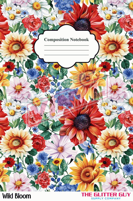 Notebook Wraps - Wild Bloom | from The Glitter Guy