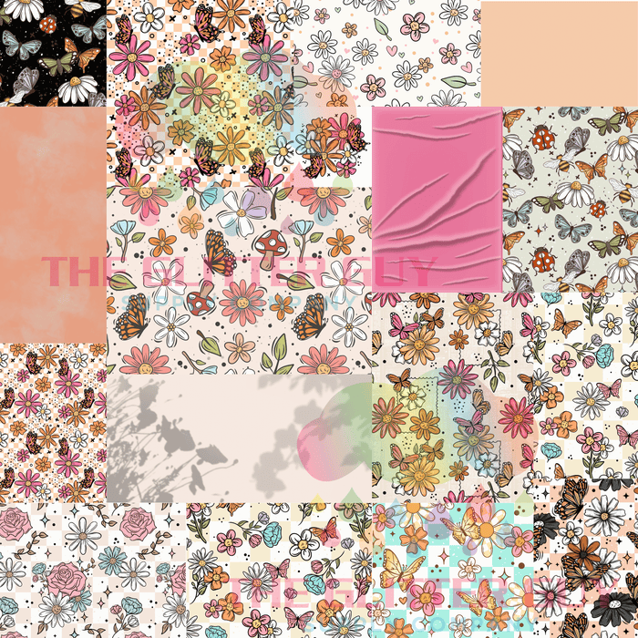 Printed Vinyl Patchwork - Spring