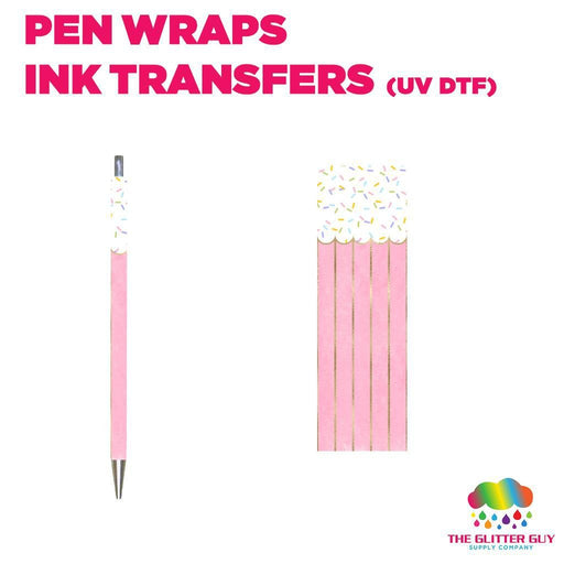 Pink Cone|Pen Wrap - Ink Transfers (UVDTF) | UVDTF from The Glitter Guy