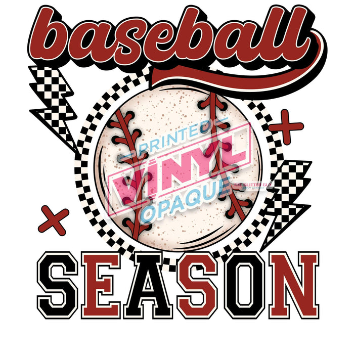 Printed Decal - Baseball Season | Decals from The Glitter Guy