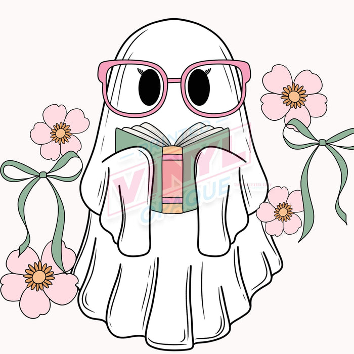 Printed Decal - Bookish Ghost | from The Glitter Guy