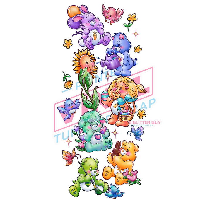 Printed Decal - Easter Bears Asset | Decals from The Glitter Guy