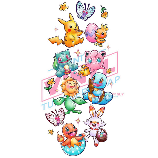 Printed Decal - Easter Pocket Monster Assets | Decals from The Glitter Guy