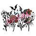 Printed Decal - Halloween Florals | Decals from The Glitter Guy