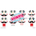 Printed Decal Sheet - Nutcracker Faces | Printed Vinyl from The Glitter Guy