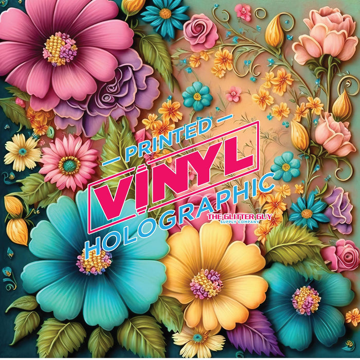 Printed Vinyl - 3D Flower Wall | Printed Vinyl from The Glitter Guy