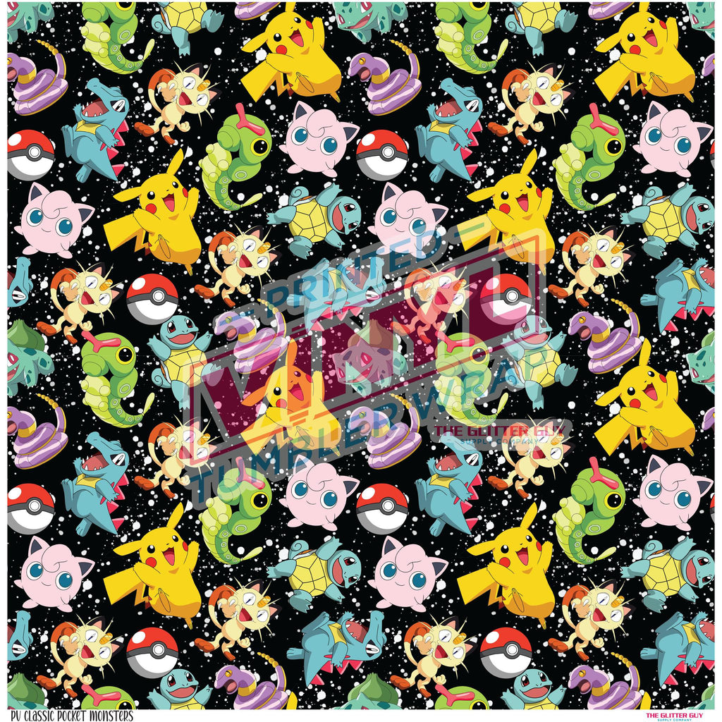 pocket monsters stickers Printed Vinyl