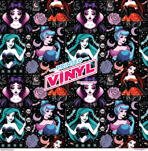 Printed Vinyl - Dark Princesses | Printed Vinyl from The Glitter Guy