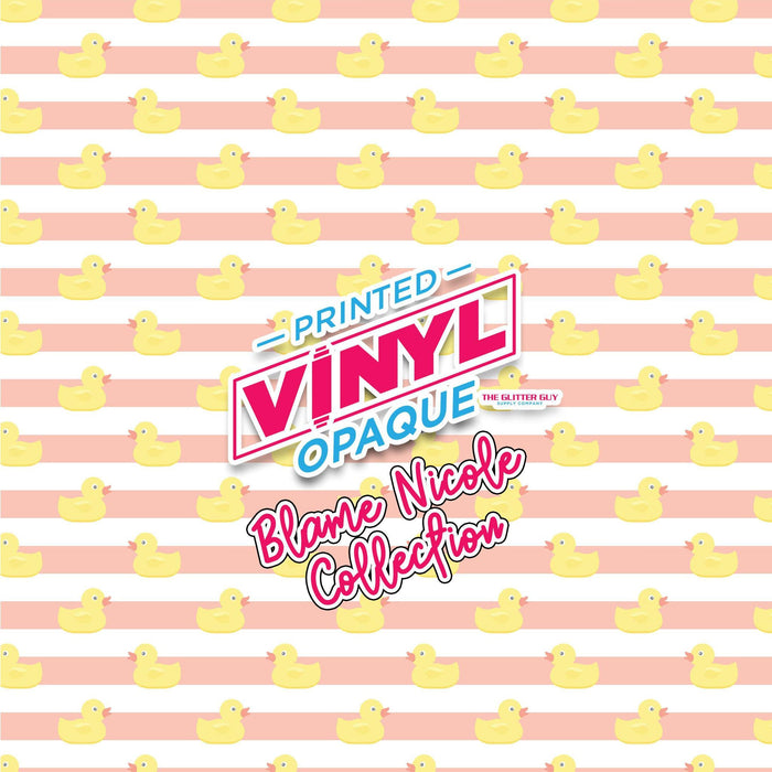 Printed Vinyl - Duckie Stripes | Printed Vinyl from The Glitter Guy