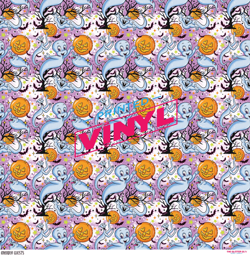 Printed Vinyl - Friendly Ghosts | Printed Vinyl from The Glitter Guy