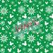 Printed Vinyl - Green Winter Mouse | Printed Vinyl from The Glitter Guy