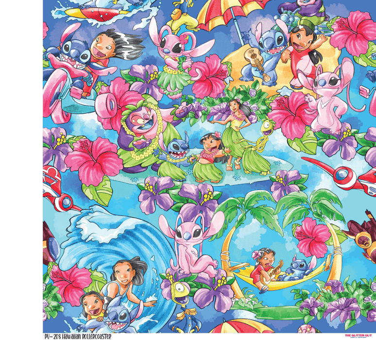 Printed Vinyl - Hawaiian Rollercoaster | Printed Vinyl from The Glitter Guy