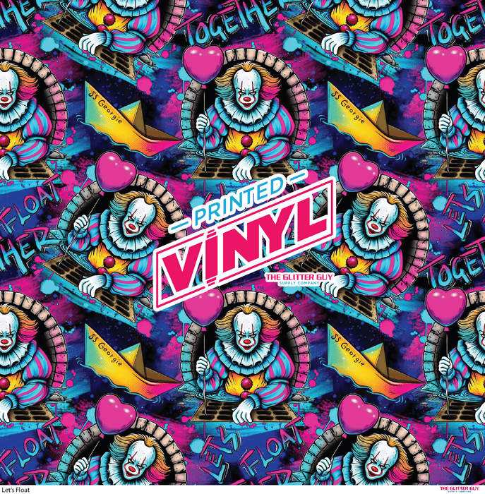 Printed Vinyl - Let's Float | Printed Vinyl from The Glitter Guy
