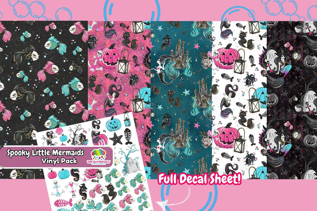 Printed Vinyl Pack - Spooky Little Mermaid | Printed Vinyl from The Glitter Guy