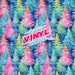 Printed Vinyl - Pastel Trees | Printed Vinyl from The Glitter Guy
