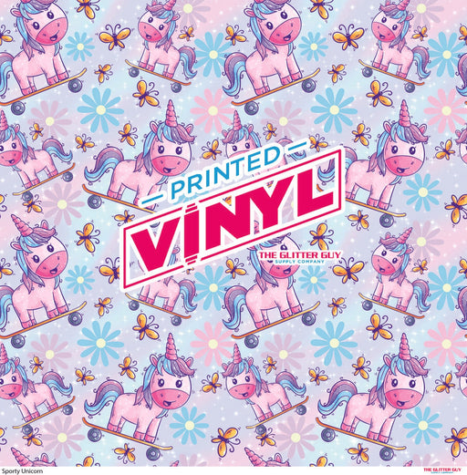 Printed Vinyl - Sporty Unicorn | Printed Vinyl from The Glitter Guy