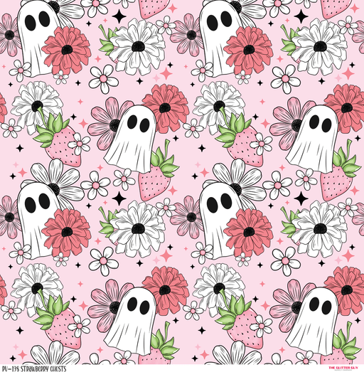 Printed Vinyl - Strawberry Ghosts | Printed Vinyl from The Glitter Guy