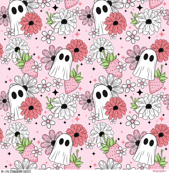 Printed Vinyl - Strawberry Ghosts | Printed Vinyl from The Glitter Guy