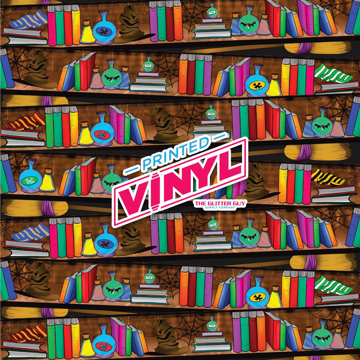 Printed Vinyl - Wizard Shelves | Printed Vinyl from The Glitter Guy