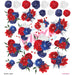 Red White & Bloom - Premade Gang Sheet | Gang Sheet from The Glitter Guy