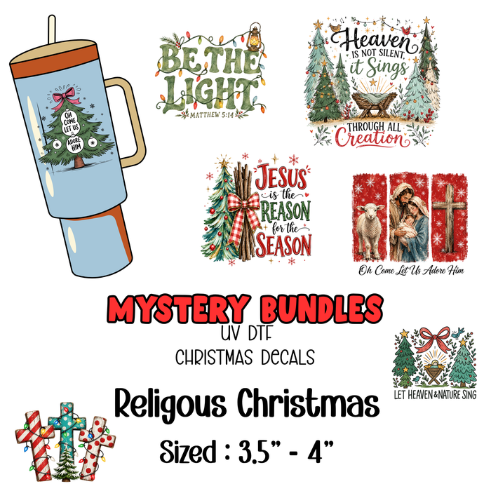 Mystery Decal Bundles - Religious Christmas