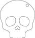 Skull Keychain SVG | Digital Download from The Glitter Guy
