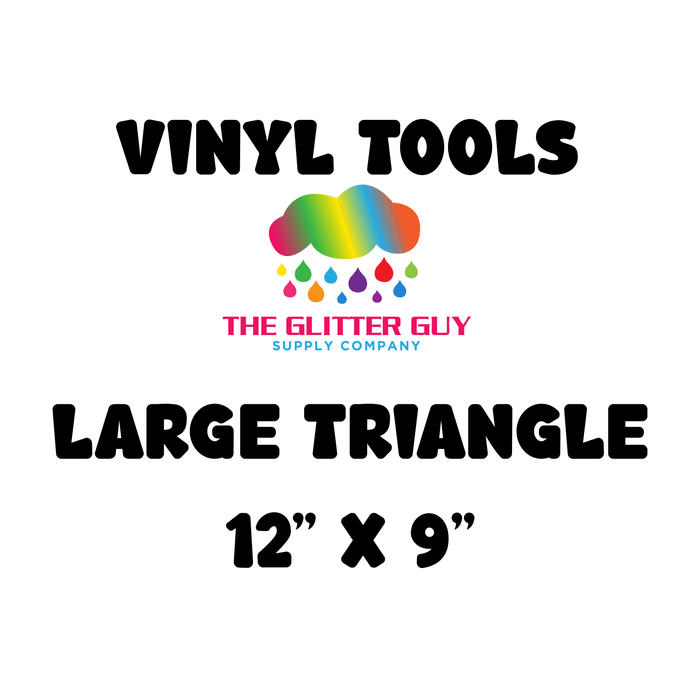 Triangle Vinyl Cutting Template – 12” x 9” – Acrylic Vinyl Cutter Tool for Tumblers & Craft Projects | from The Glitter Guy
