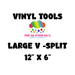 V - Split Triangle Vinyl Cutting Template – 12” x 6” – Perfect for Split Designs, Tumblers & Pattern Combos | from The Glitter Guy