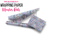 Wrapping Paper - Monster Pals | Printed Vinyl from The Glitter Guy