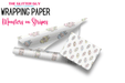 Wrapping Paper - Monsters On Stripes | Printed Vinyl from The Glitter Guy