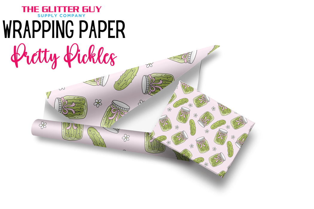 Wrapping Paper - Pretty Pickles | Printed Vinyl from The Glitter Guy
