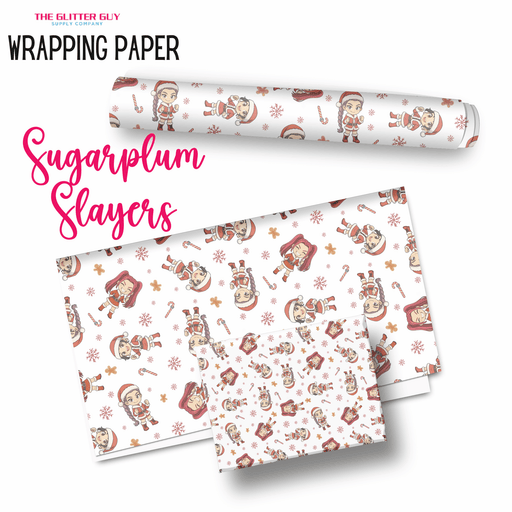 Wrapping Paper - Sugarplum Slayers | Printed Vinyl from The Glitter Guy