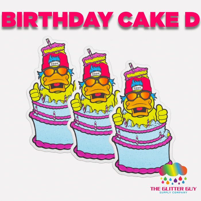 Birthday Cake D | Sticker from The Glitter Guy