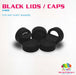 Black Shaker Lids/Caps | Empty Shaker from The Glitter Guy