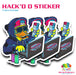 Hack'd D Sticker | Sticker from The Glitter Guy