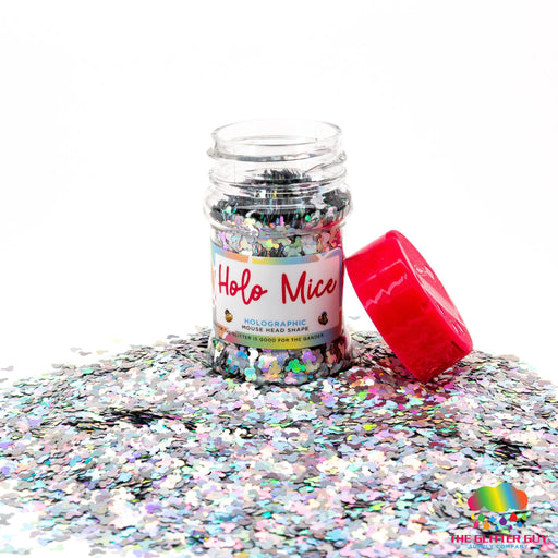 Holo Mice | Glitter Shape from The Glitter Guy