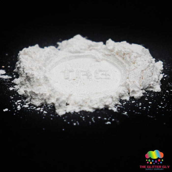 Iridescent Series Mica Powder - Bright White | Mica Powder from The Glitter Guy