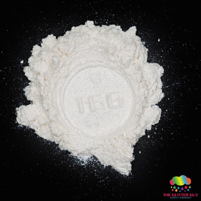 Iridescent Series Mica Powder - Flash White | Mica Powder from The Glitter Guy