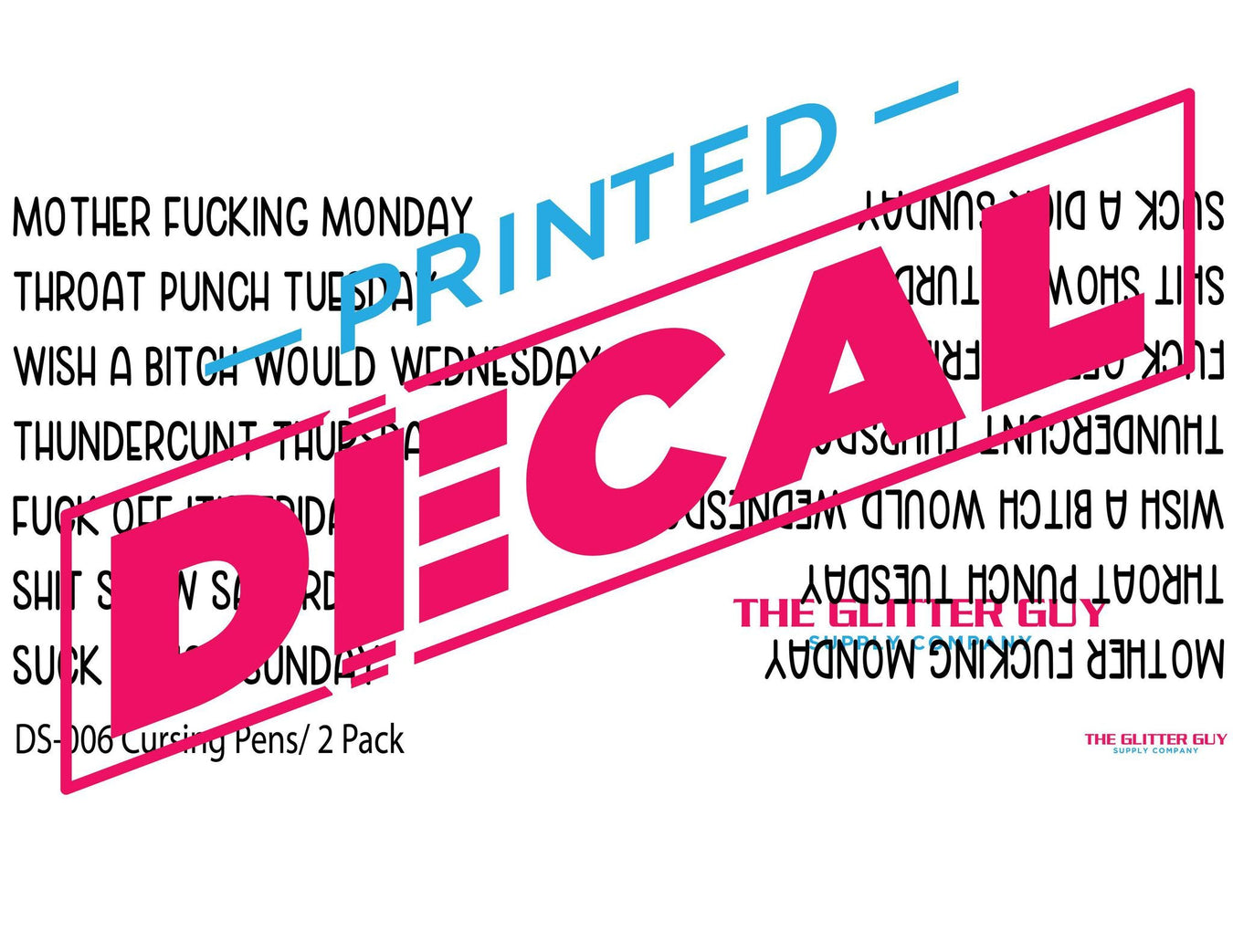 Whitecast Decals | Ink Transfer Slappers
