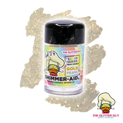 Shimmer - aid Edible Glitter Gold PEARL | Edible from The Glitter Guy