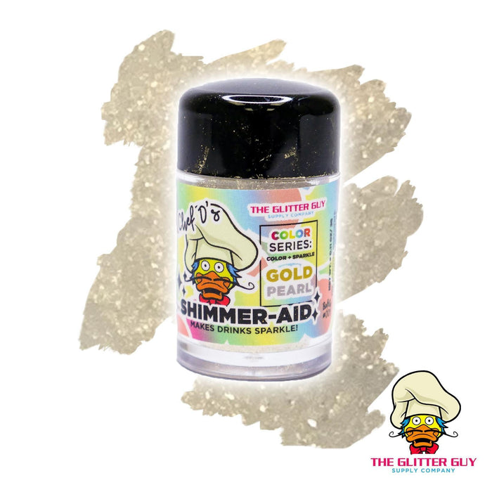 Shimmer - aid Edible Glitter Gold PEARL | Edible from The Glitter Guy