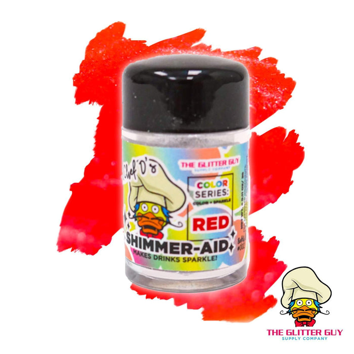 Shimmer - aid Edible Glitter Red | Edible from The Glitter Guy