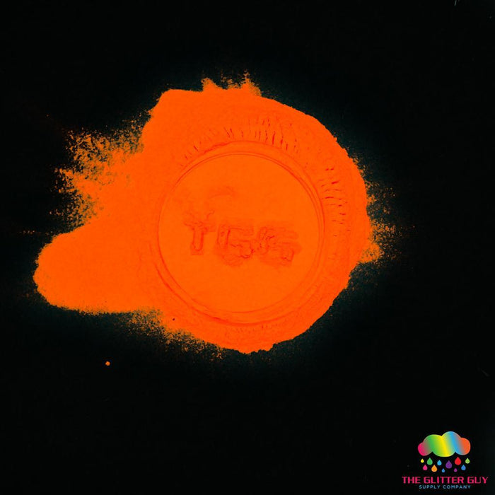 Spooky D's Glow Powder - Red Orange 2 Orange | Mica Powder from The Glitter Guy