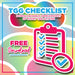TGG Checklist - Spreadsheet | Digital Download from The Glitter Guy