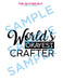 World's Okayest Crafter Design | Digital Artwork from The Glitter Guy